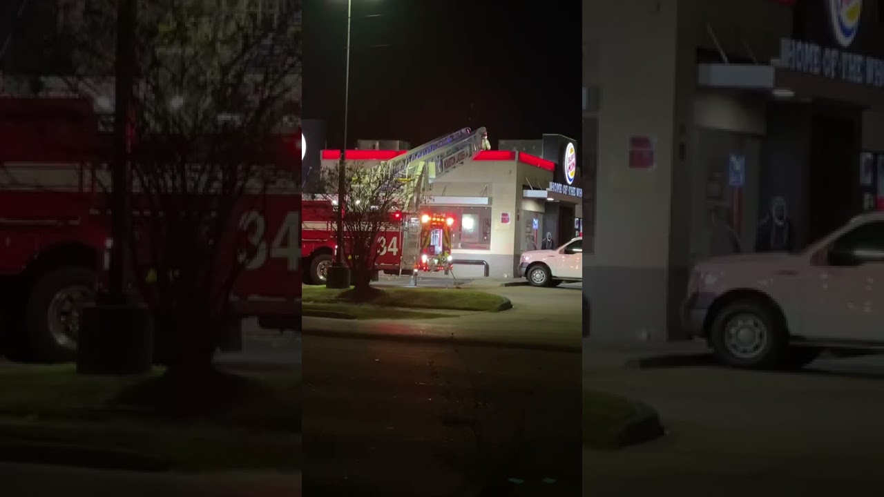 Ladder 34 responded to a report of a fire at the Exxon located on