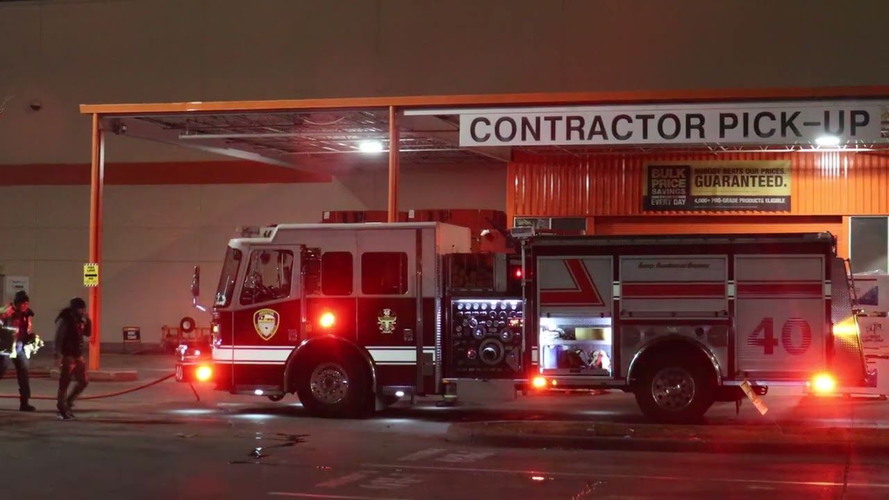 Car Fire at Gulfgate Home Depot Houston Stringer