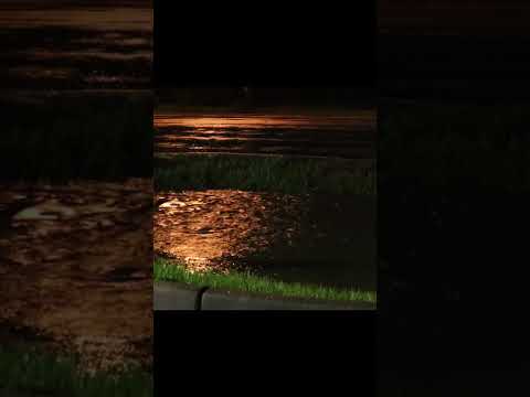 Ditch full with water in Humble, off Will Clayton & Wilson – Houston Storms – May 22, 2022