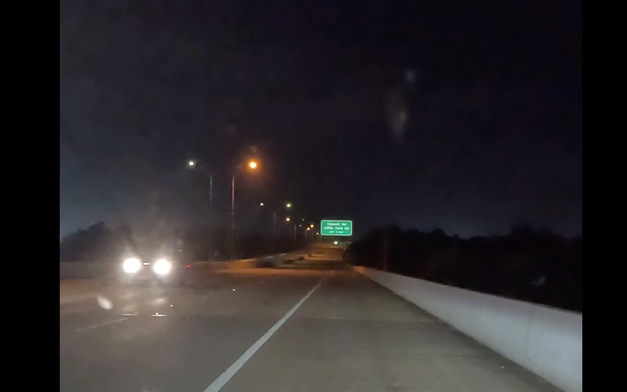 A wrong way driver was spotted on the Beltway 8 @ Tidwell on June 13, 2022