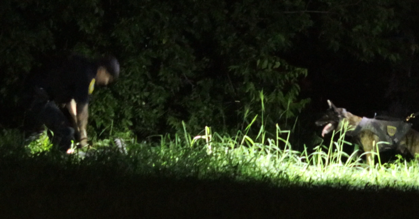 Three suspects are in custody after burglarizing  a Foot Locker in north Houston and leading police on a short chase