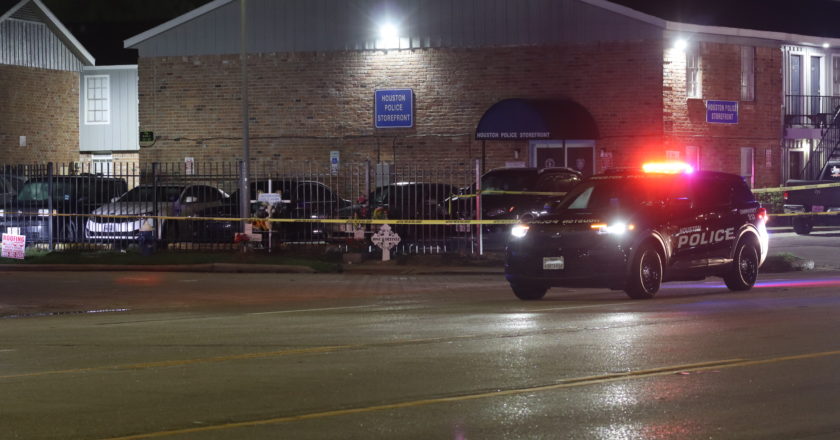 A man was shot multiple times in front of his wife as they came home from a bar in southeast Houston