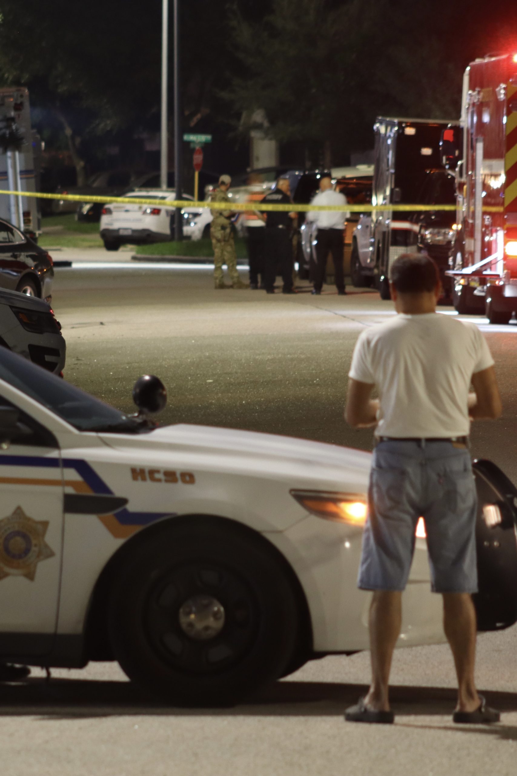 S.W.A.T called when a man barricaded himself after fatally shooting a man outside a home in