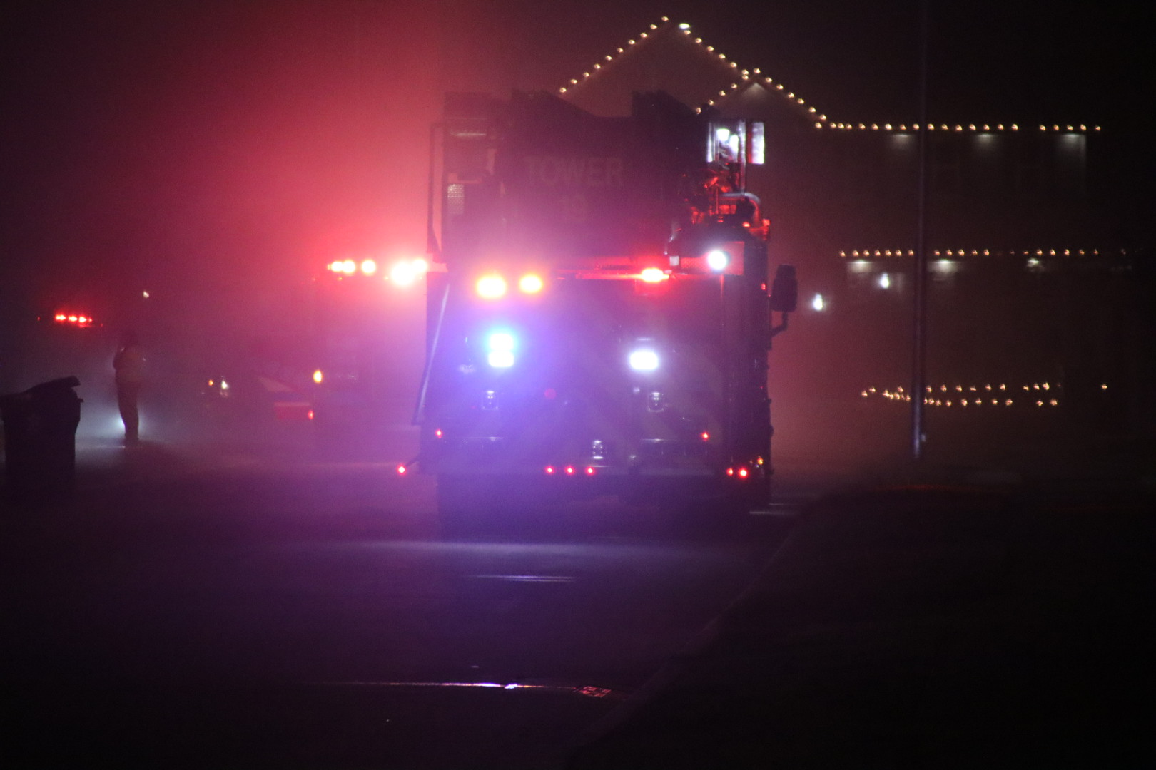 A house caught on fire overnight in the Rivergrove Subdivision in