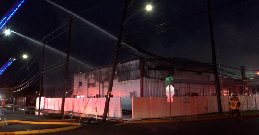 RAW Video: Three Alarm Fire at High Tech Finishing Metal Plating Facility in Southwest Houston