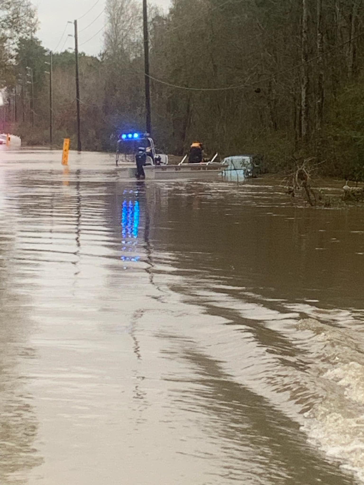 Cleveland Fire Department Rescues Adult and Child from Flooded Vehicle