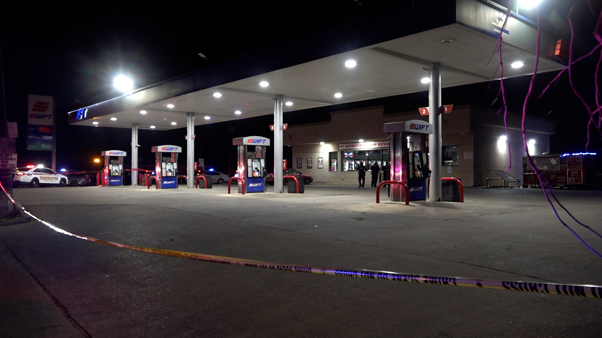 One dead, six injured in shooting at gas station gathering in east ...