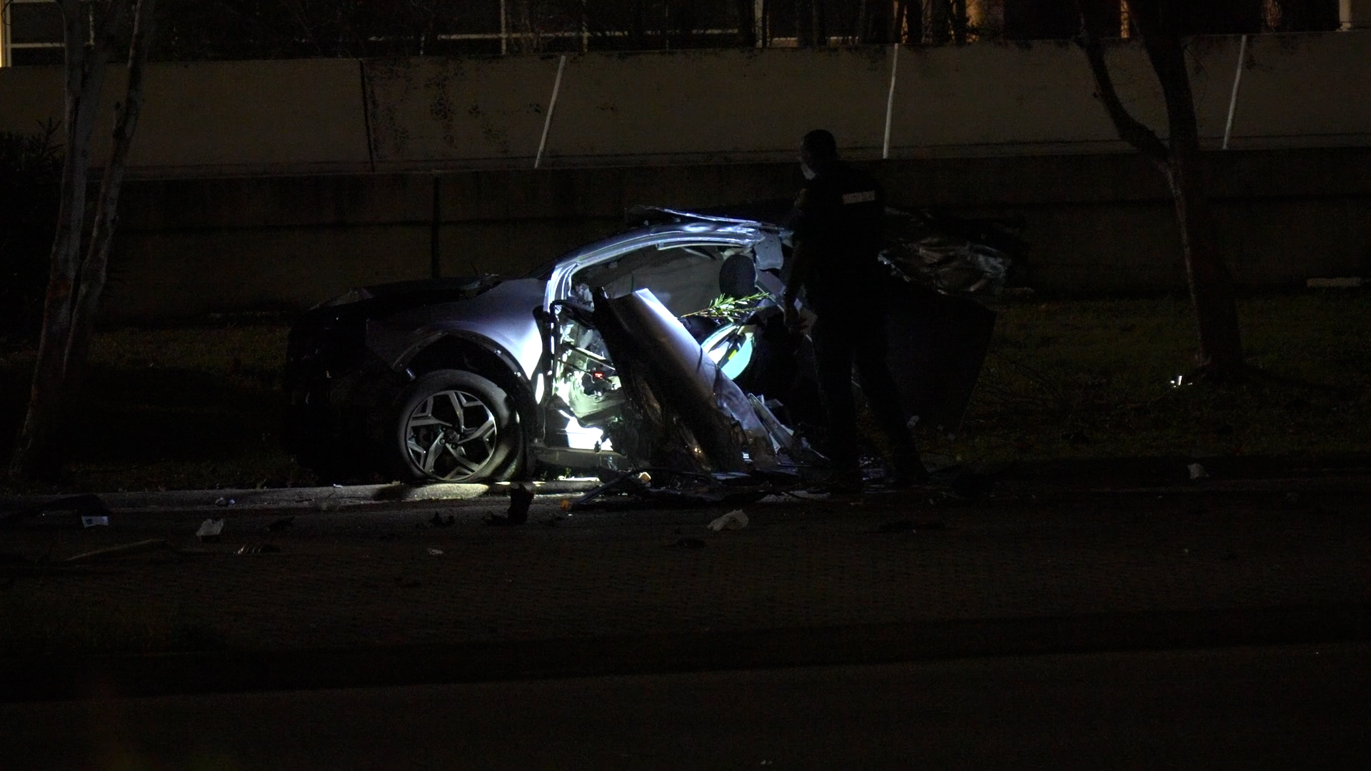 Passenger ejected in fatal crash on Katy Freeway feeder - Houston Stringer