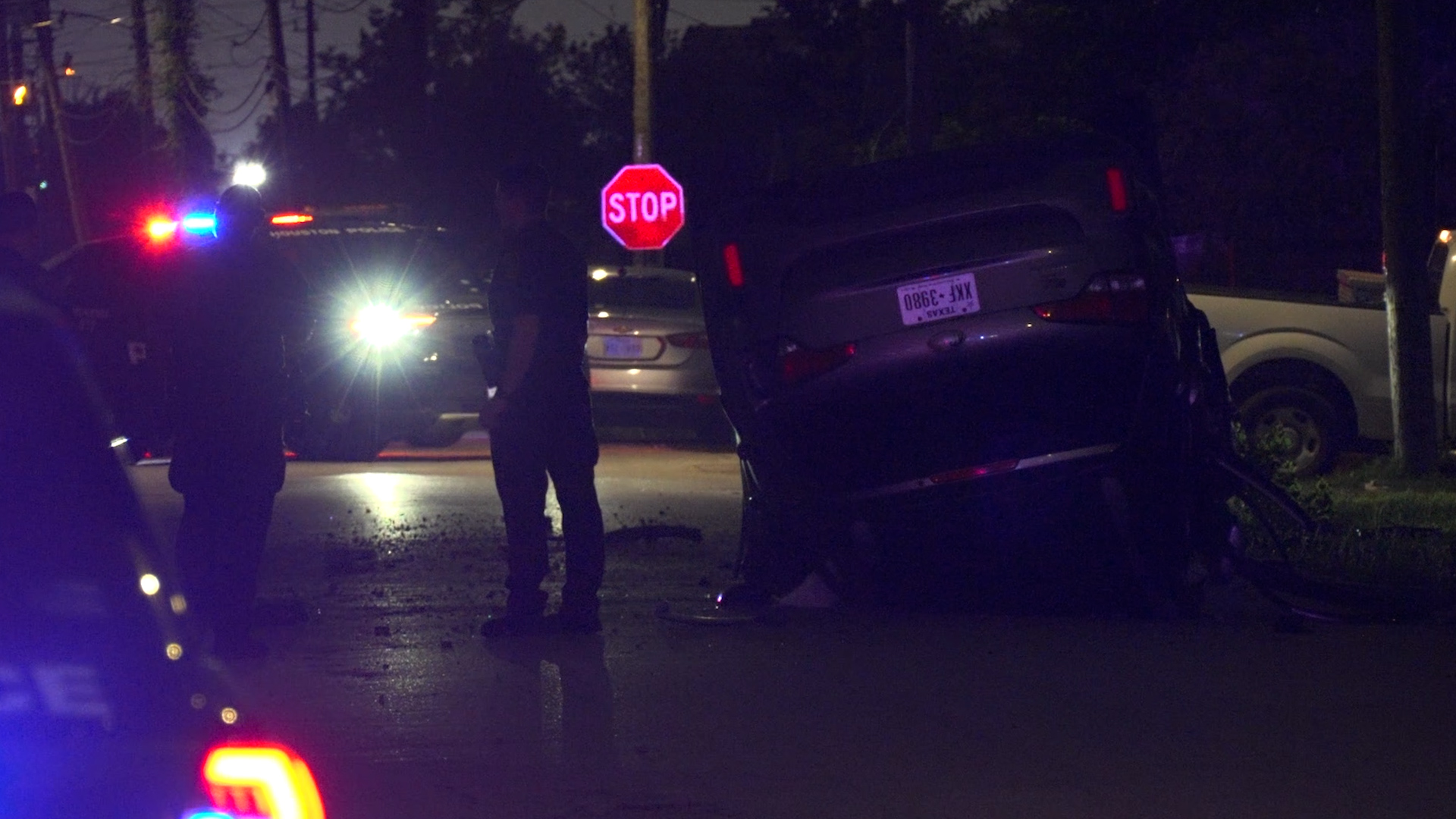 Driver ejected and killed in rollover crash on residential street in ...