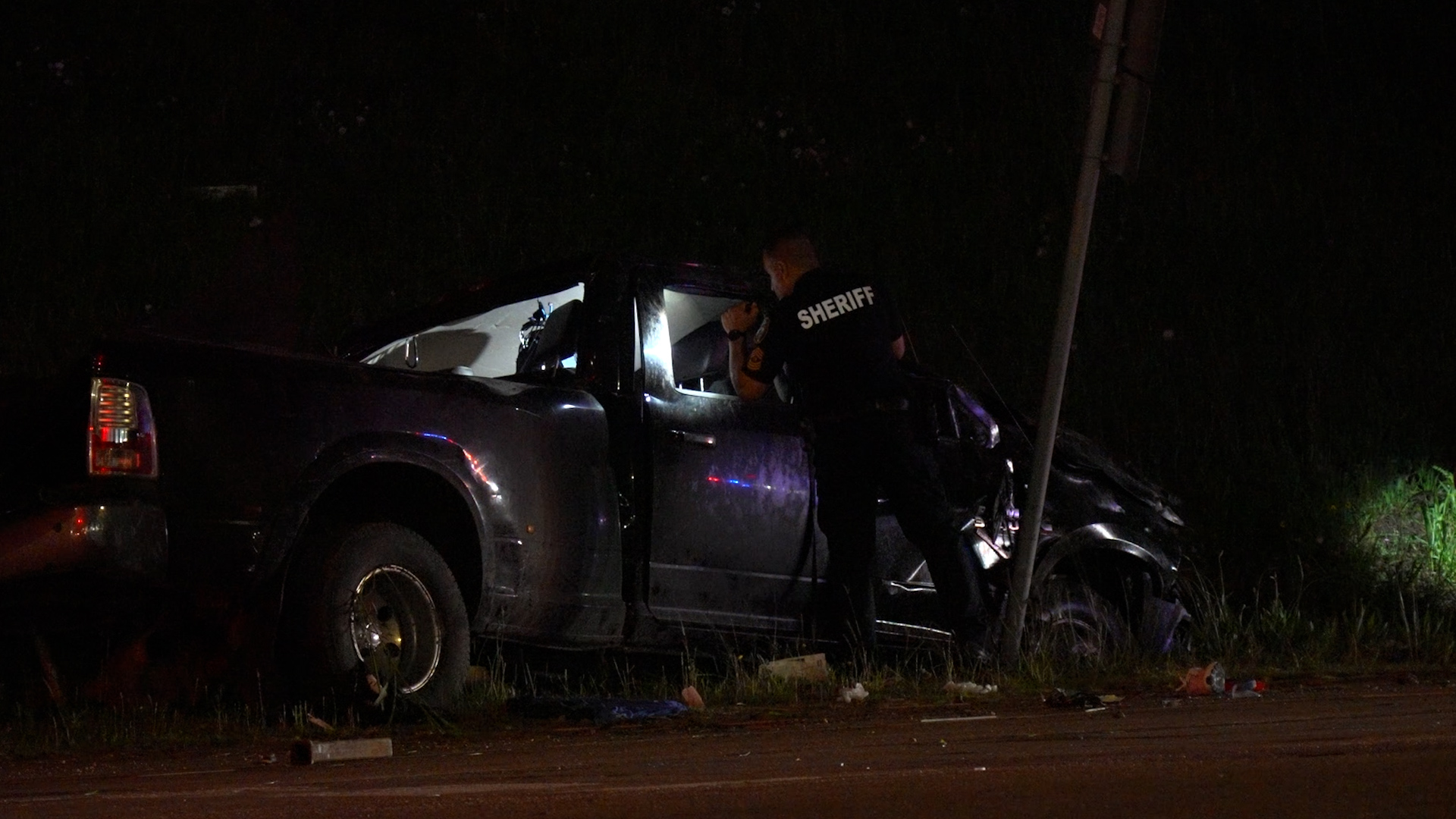 Driver killed after vehicle comes off highway, flips down embankment in ...
